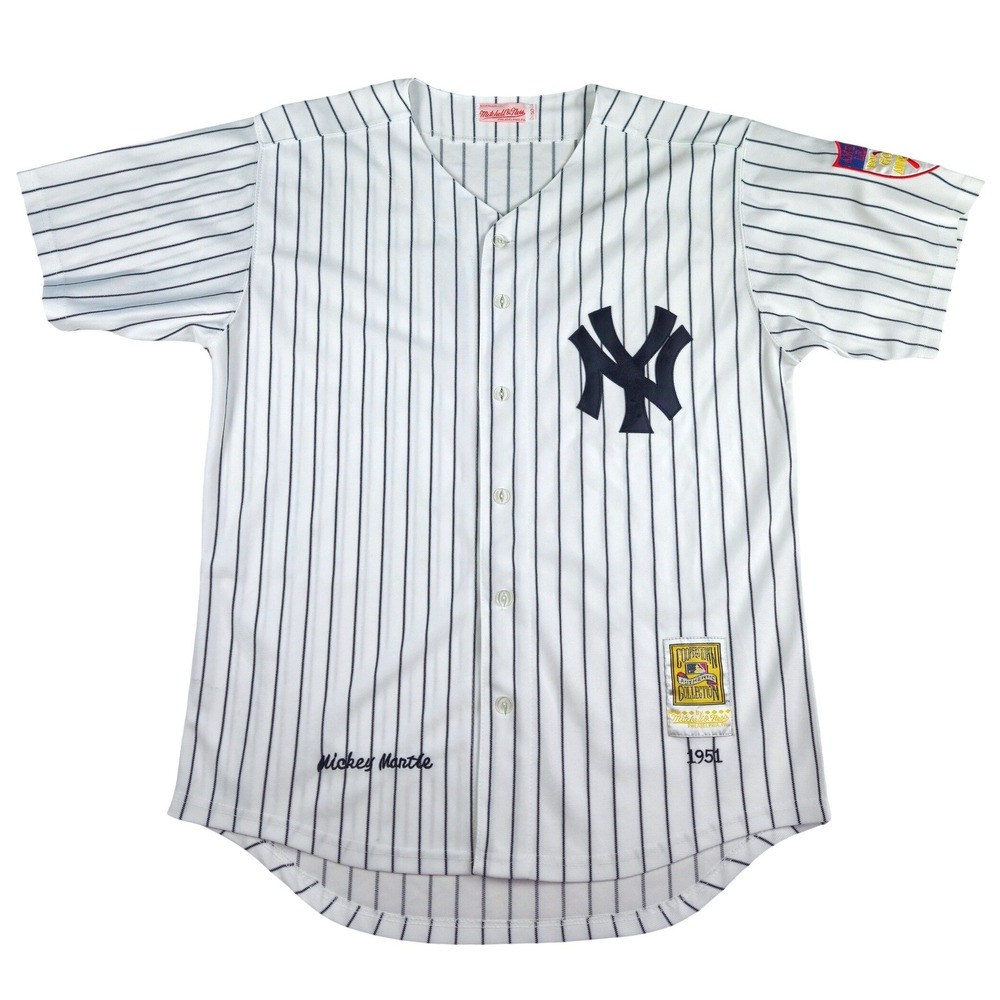 Mitchell & Ness Mickey Mantle 1951 New York Yankees Jersey Pinstripe Mens 50